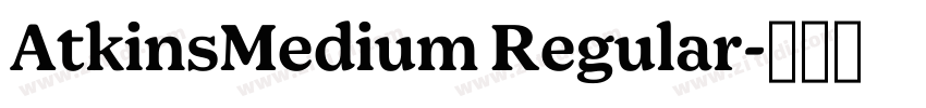 AtkinsMedium Regular字体转换 AtkinsMedium Regular字体转换